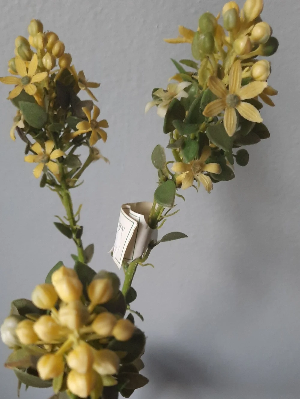 Yellow Floral Cosmos Stems Set 7 NWT Home Accents Silk Artificial Flowers Wired